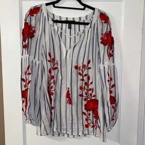 Embroided Floral Blouse